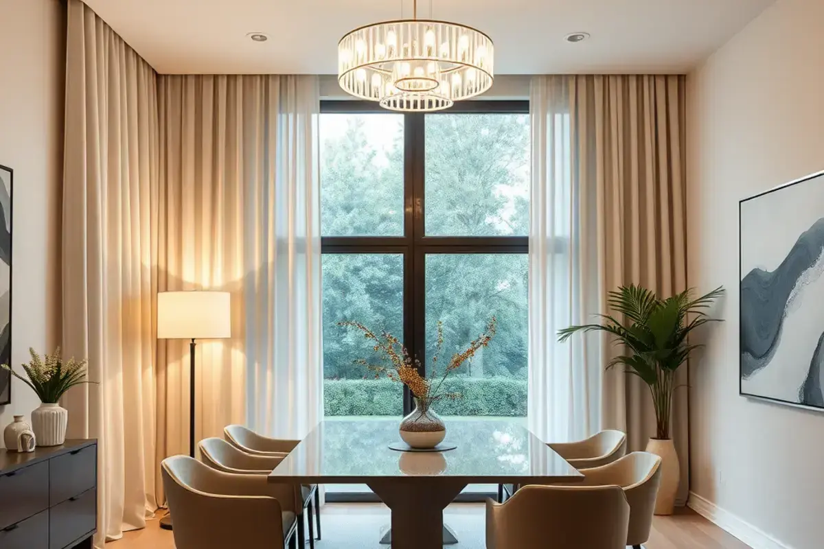 Contemporary dining space