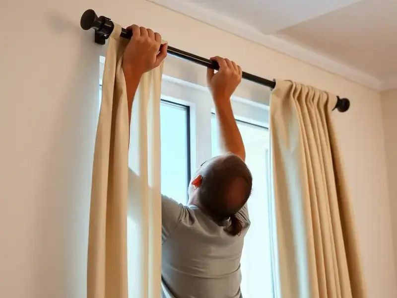 Professional installation of window treatments